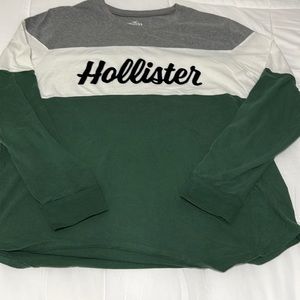 Hollister Color Block Logo Tee Women’s Size Medium